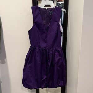 Purple Sleeveless Midi Dress